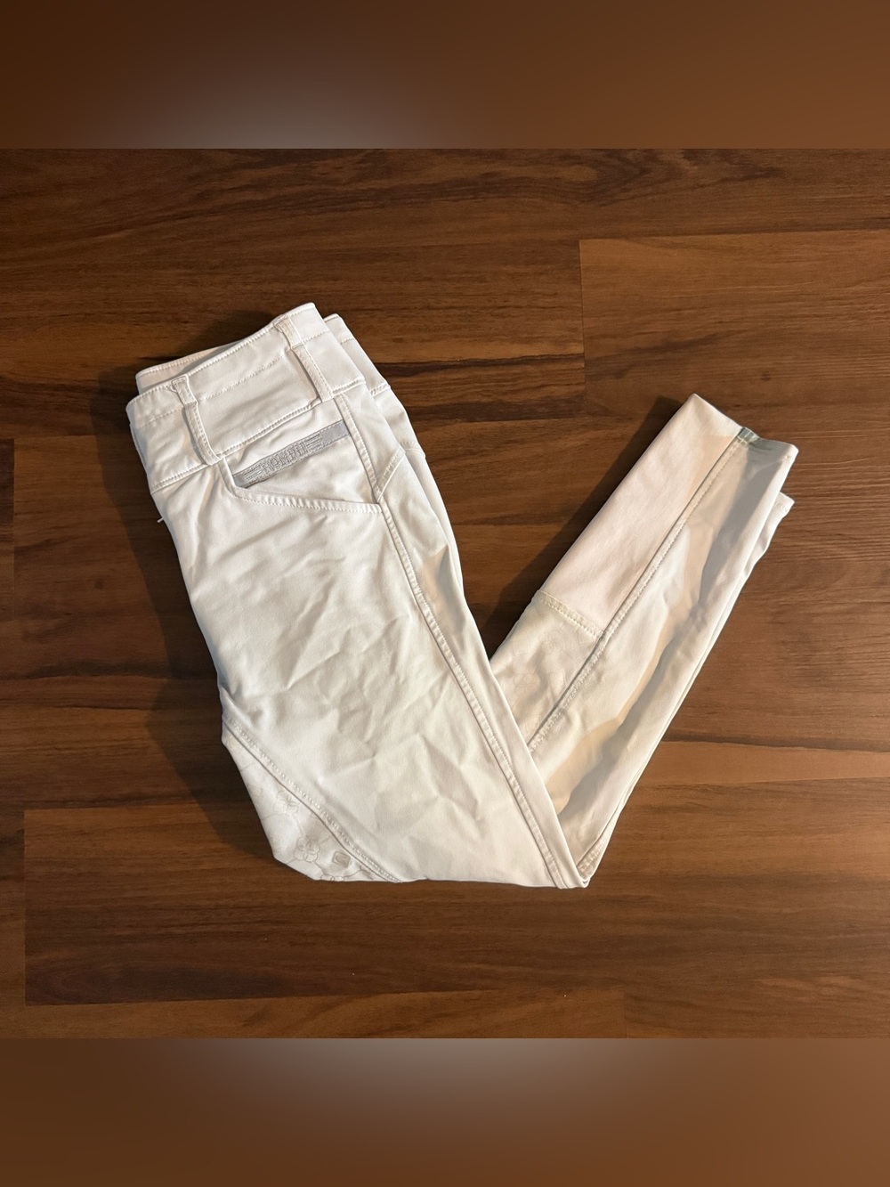Women’s Size 28R White Romfh Full Seat Horseback Riding Breeches